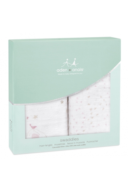 Муслиновые пеленки для новорожденных Aden&Anais большие, набор 2, Lovely