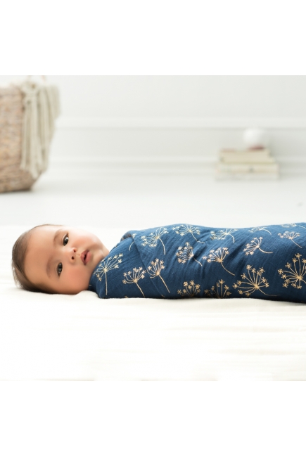 Муслиновые пеленки для новорожденных Aden&Anais мерцающие большие, набор 3, Metallic Gold Deco