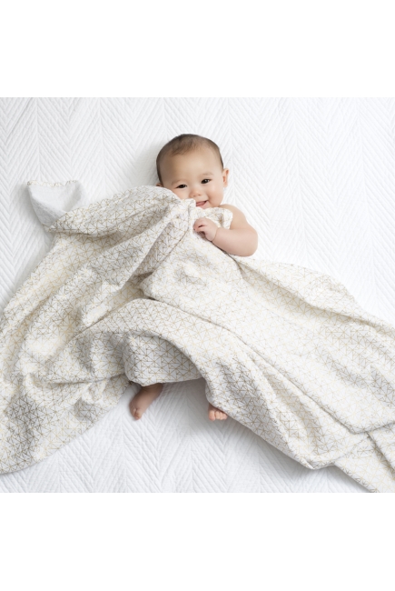 Муслиновые пеленки для новорожденных Aden&Anais мерцающие большие, набор 3, Metallic Gold Deco