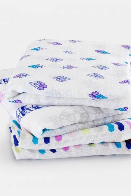 Муслиновые пеленки для новорожденных Aden&Anais средние, набор 3, Musy Wink