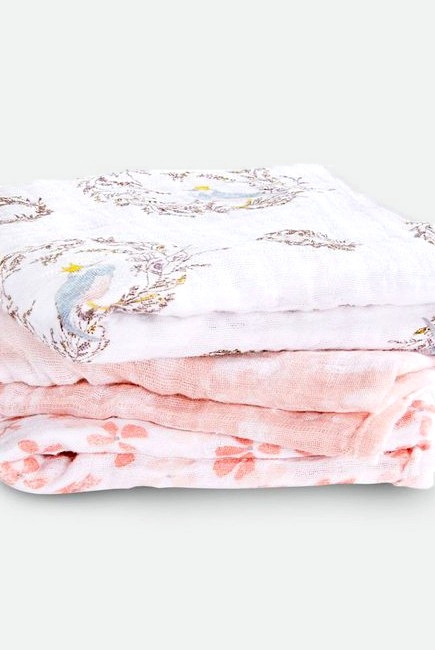 Муслиновые пеленки для новорожденных Aden&Anais средние, набор 3, Birdsong