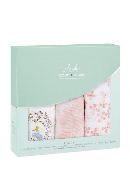 Муслиновые пеленки для новорожденных Aden&Anais средние, набор 3, Birdsong
