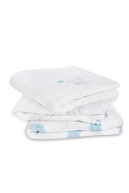 Муслиновые пеленки для новорожденных Aden&Anais средние, набор 3, Night Sky Reverie