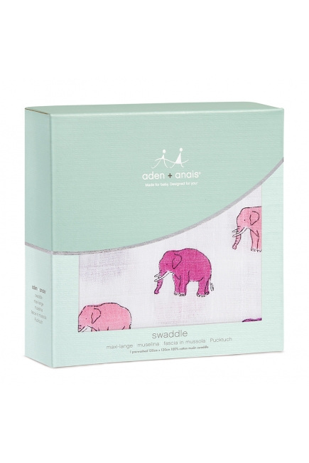 Муслиновая пеленка для новорожденных Aden&Anais, Elephant Parade
