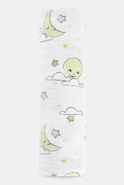 Муслиновая пеленка для новорожденных Aden&Anais органическая, большая, Sun+Moon