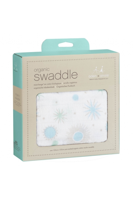Муслиновая пеленка для новорожденных Aden&Anais органическая, большая, Cosmos