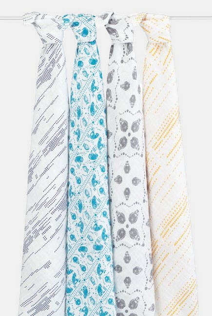 Муслиновые пеленки для новорожденных Aden&Anais, большие, набор 4, Kindred