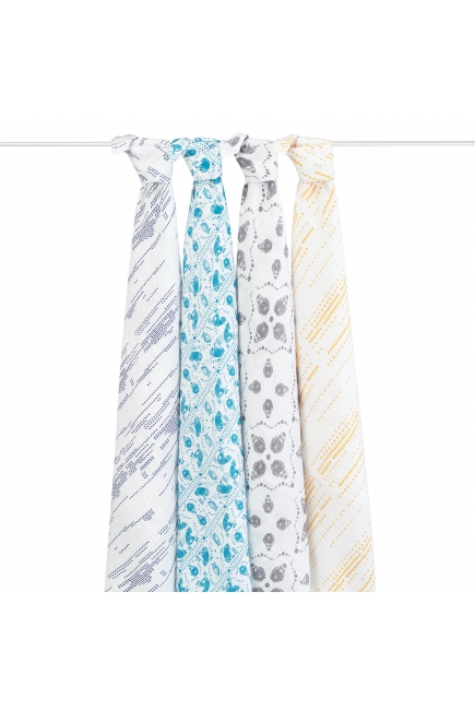 Aden&Anais набор 4 больших муслиновых пеленок, Kindred