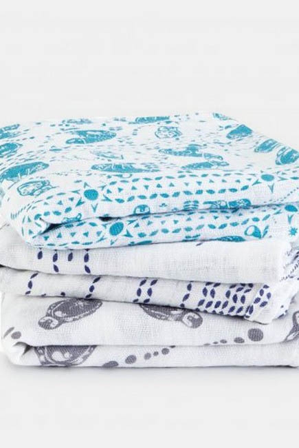 Муслиновые пеленки для новорожденных Aden&Anais средние, набор 3, Musy Kindred