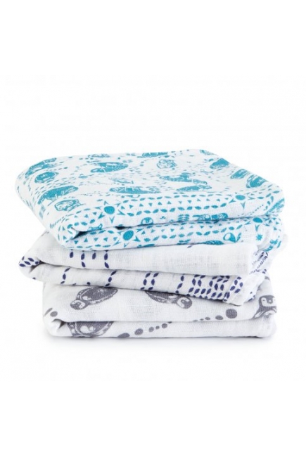 Муслиновые пеленки для новорожденных Aden&Anais средние, набор 3, Musy Kindred