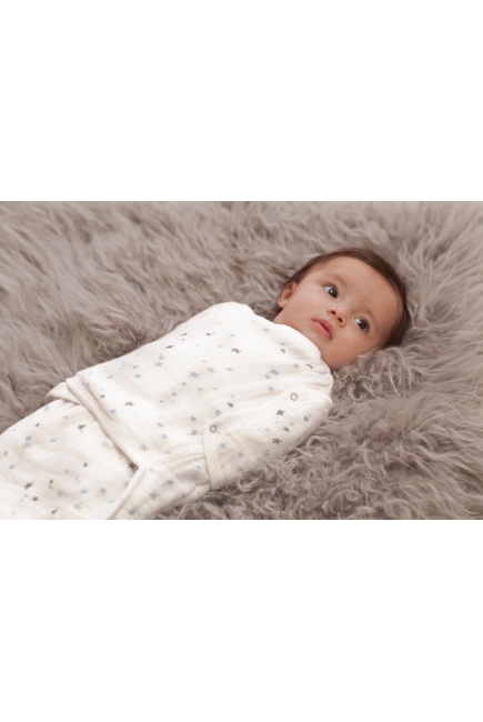 Муслиновая пеленка для новорожденных Aden&Anais на кнопках, Night Sky