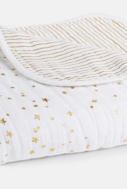 Муслиновое одеяло Aden&Anais, мерцающее, Metallic Gold