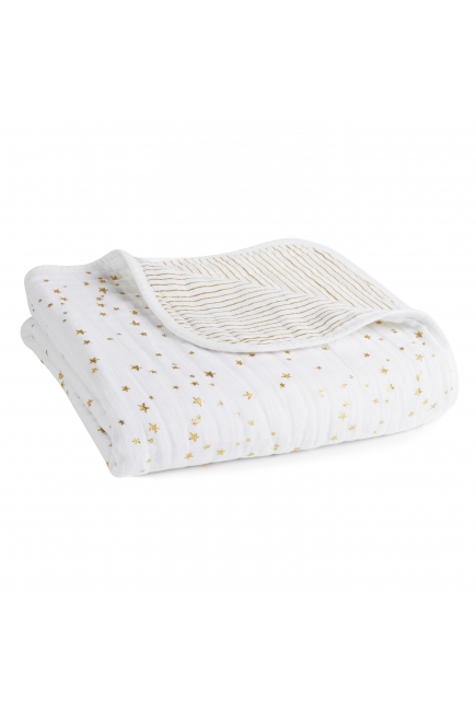 Муслиновое одеяло Aden&Anais, мерцающее, Metallic Gold