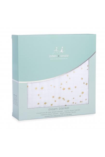 Муслиновое одеяло Aden&Anais, мерцающее, Metallic Gold