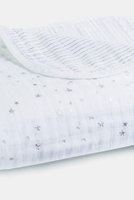 Муслиновое одеяло Aden Anais, мерцающее, Metallic Silver