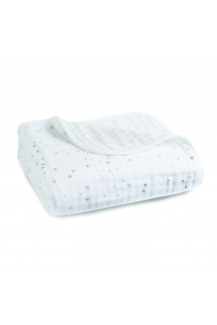 Муслиновое одеяло Aden Anais, мерцающее, Metallic Silver