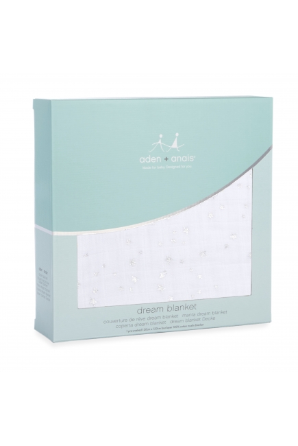 Муслиновое одеяло Aden Anais, мерцающее, Metallic Silver