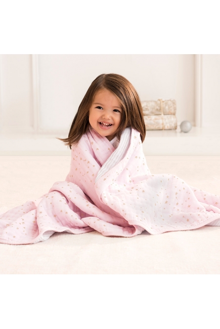 Муслиновое одеяло Aden Anais, мерцающее, Metallic Primrose