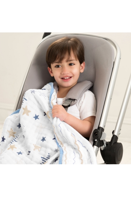 Муслиновое одеяло для коляски Aden&Anais, Stroller Blanket Rock Star