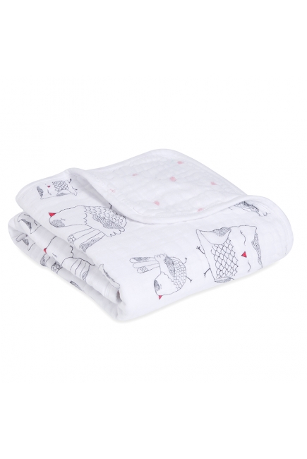Муслиновое одеяло Aden&Anais, 70х70см, Lovebird