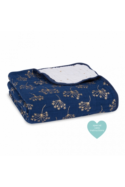 Муслиновое одеяло Aden&Anais, мерцающее, Metallic Gold Deco