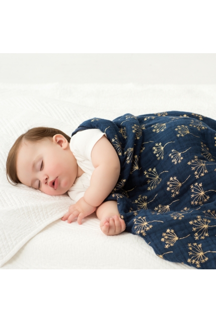 Муслиновое одеяло Aden&Anais, мерцающее, Metallic Gold Deco