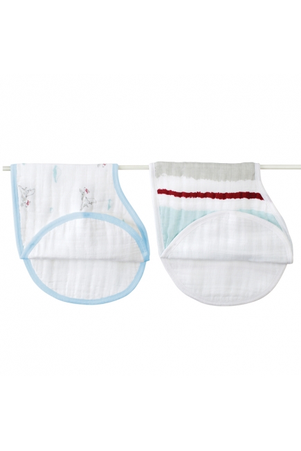 Слюнявчик Aden&Anais, набор из 2 штук, Liam The Brave