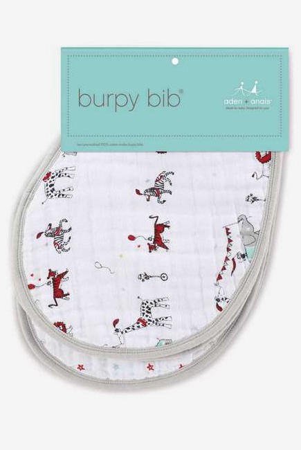 Слюнявчик Aden&Anais, набор из 2 штук, Wintage Circus Print