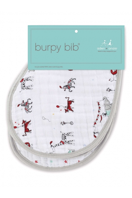 Слюнявчик Aden&Anais, набор из 2 штук, Wintage Circus Print