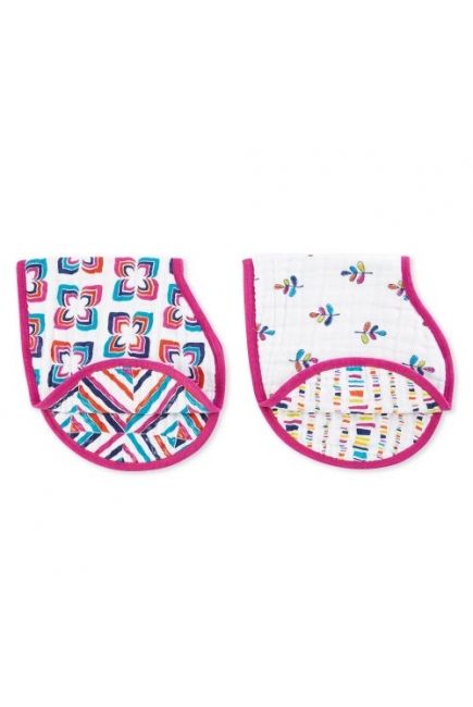 Слюнявчик Aden&Anais, набор из 2 штук, Flip-Side