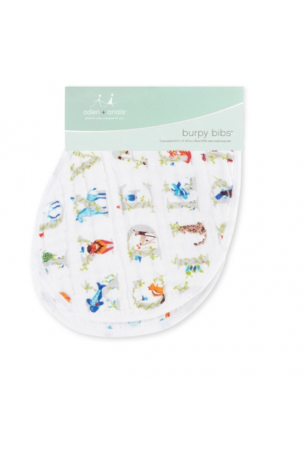 Слюнявчик Aden&Anais, набор из 2 штук, Paper Tales