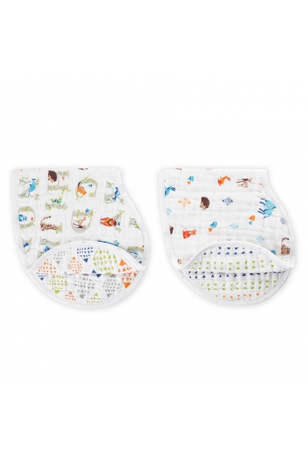 Слюнявчик Aden&Anais, набор из 2 штук, Paper Tales