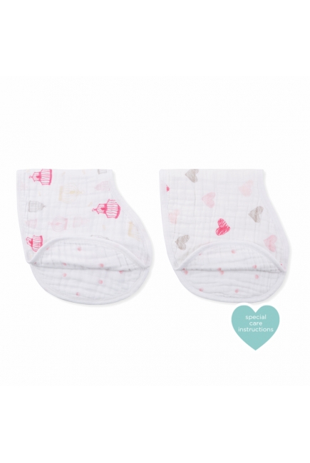 Слюнявчик 2в1 Aden&Anais, набор из 2 штук, Lovebird