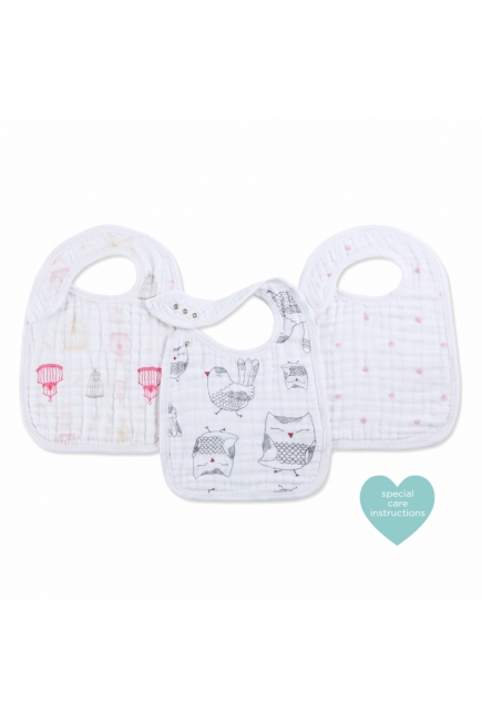 Aden&Anais набор 3 слюнявчиков, Love Bird