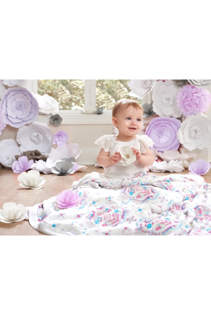 Одеяло бамбуковое Aden&Anais, Flower Child - Kaleidoscope