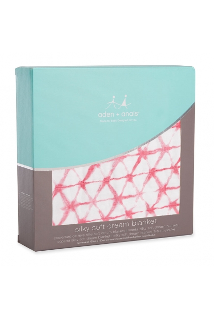 Бамбуковое одеяло Aden&Anais, Berry Shibori