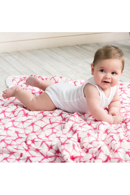 Бамбуковое одеяло Aden&Anais, Berry Shibori