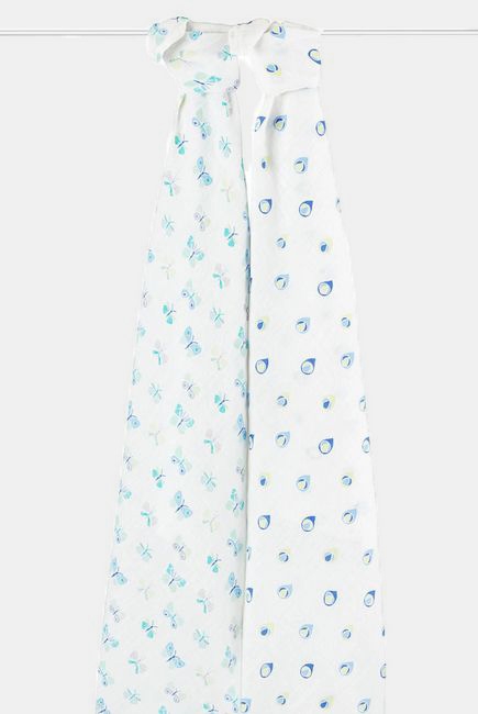 Муслиновые пеленки Aden&Anais для новорожденных большие, набор 2, Mariposa