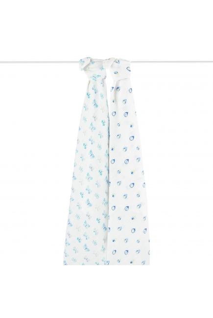 Муслиновые пеленки Aden&Anais для новорожденных большие, набор 2, Mariposa