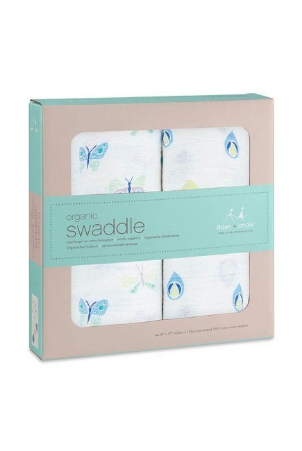 Муслиновые пеленки Aden&Anais для новорожденных большие, набор 2, Mariposa