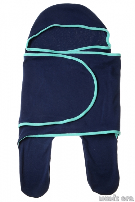 Пеленка кокон для новорожденных (комбинезон-конверт), нэви