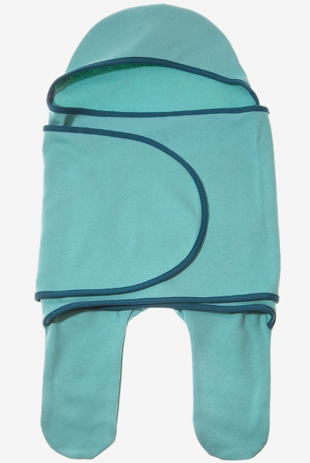 Пеленка кокон для новорожденных (комбинезон-конверт), васаби