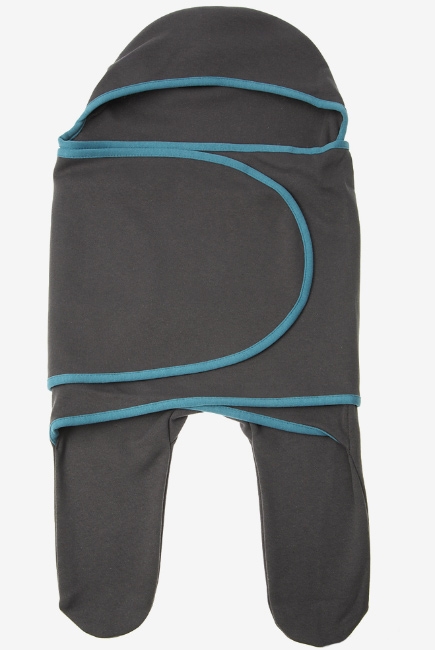 Пеленка кокон для новорожденных (комбинезон-конверт), антрацит
