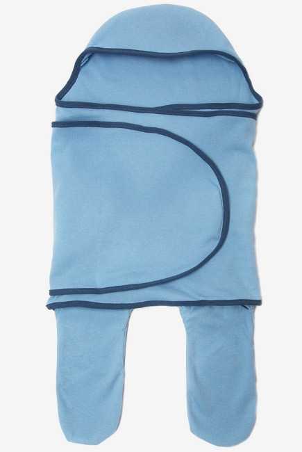 Пеленка кокон для новорожденных (комбинезон-конверт), скай