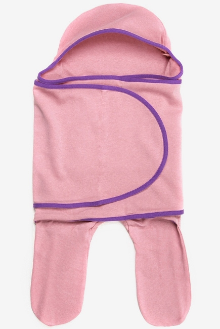 Пеленка кокон для новорожденных (комбинезон-конверт), коралл