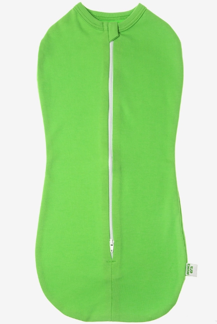 Пеленка-кокон для новорожденных трикотажный, салатовый