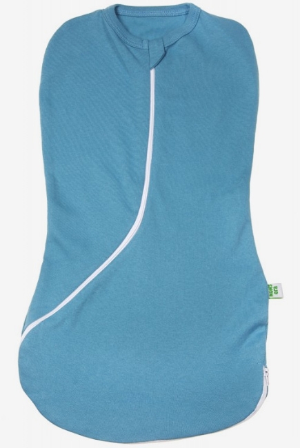 Пеленка-кокон для новорожденных трикотажный, адриатик