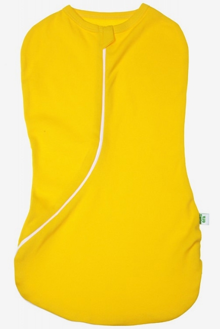 Пеленка-кокон для новорожденных трикотажный, желтый