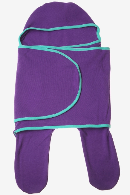 Пеленка кокон для новорожденных (комбинезон-конверт), аметист