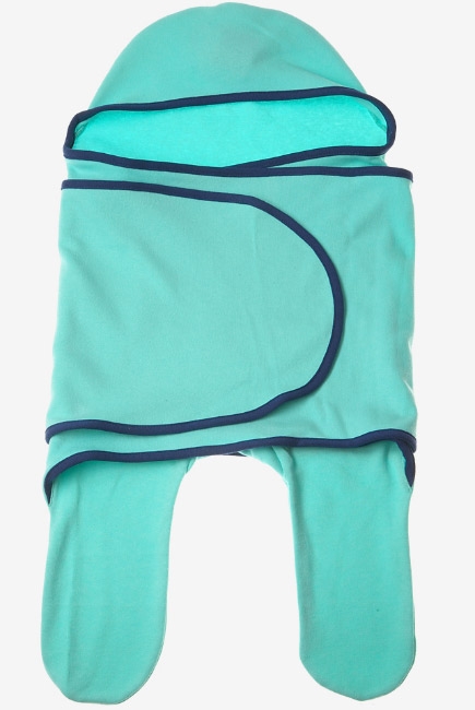 Пеленка кокон для новорожденных (комбинезон-конверт), ментол